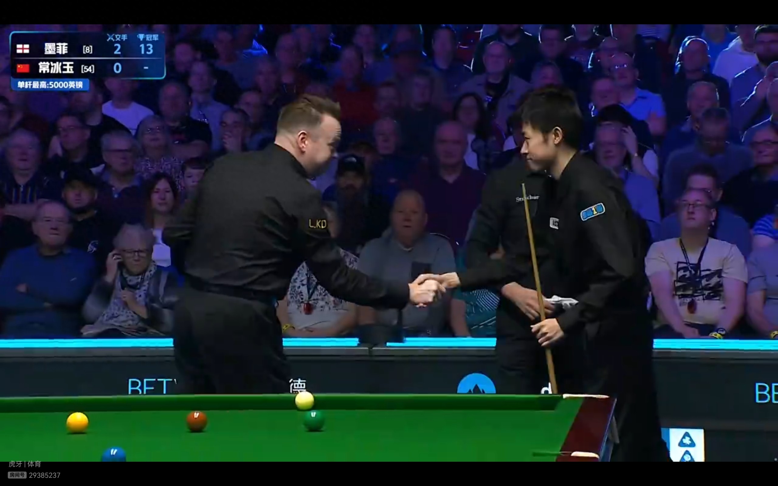Live now: Snooker Welsh Open, Chang Bingyu vs. Shaun Murphy, followed by Zhao Xintong at the table.