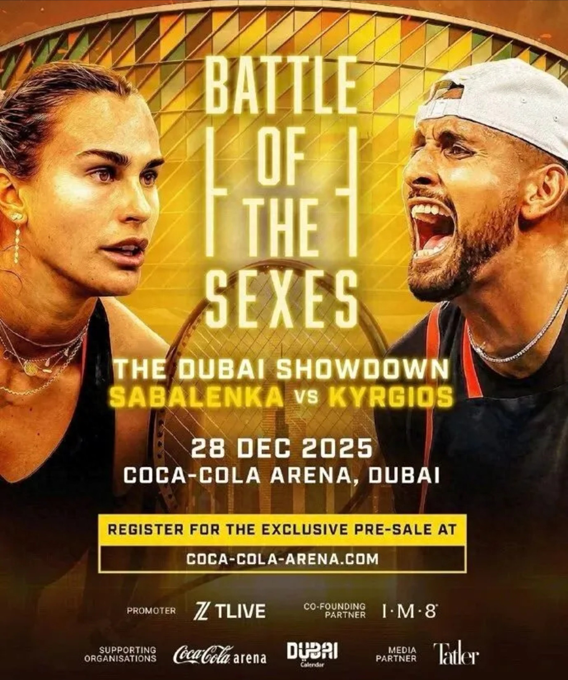 Kyrgios said he would retire if he loses to Sabalenka, and fans worry for "Coco": tough to win under gender battle rules