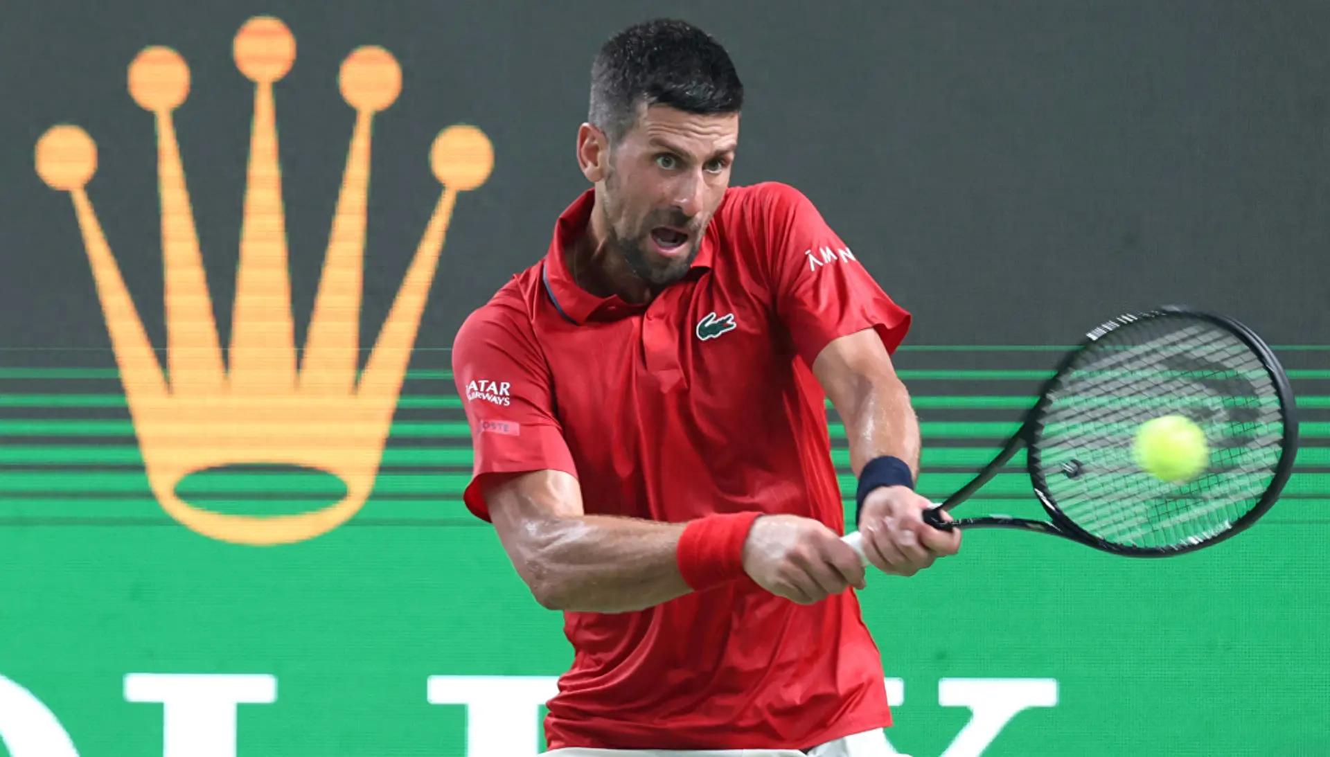 Djokovic battled for nearly three hours to narrowly advance, describing Shanghai’s weather as “brutally harsh!”