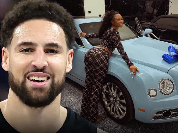 Continuing to show their affection! Klay has planned a birthday trip for his girlfriend Megan and gifted her a blue Bentley.