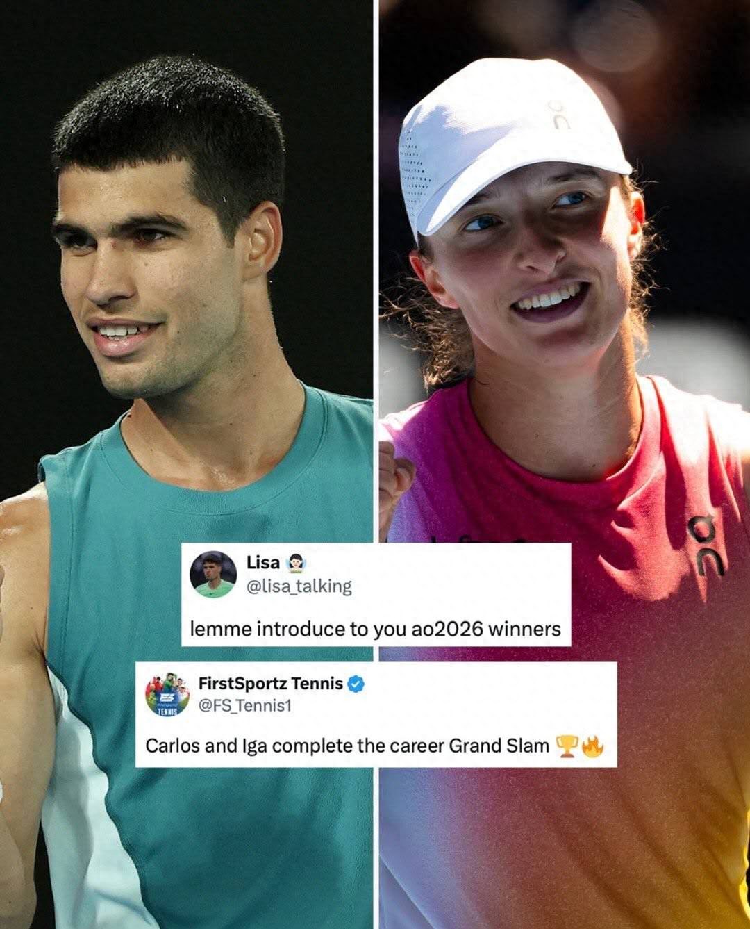 Top 10 Predictions from Netizens for the New Season: Alcaraz, Swiatek, and Sinner to Achieve Grand Slams!