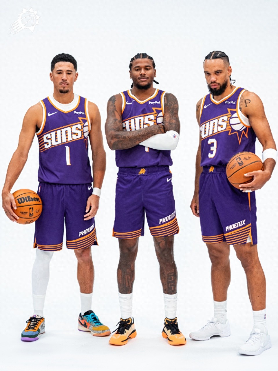 The Suns' new "Big Three" unveiled! Green confidently believes teaming up with Booker will surprise everyone, while the owner and coach highly praise Dillon.