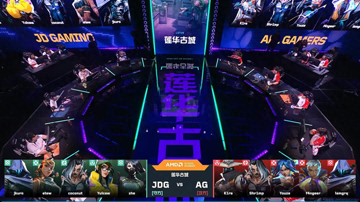 VCT CN: Youze leads the charge unstoppably, AG defeats JDG 2-0 to secure first win.