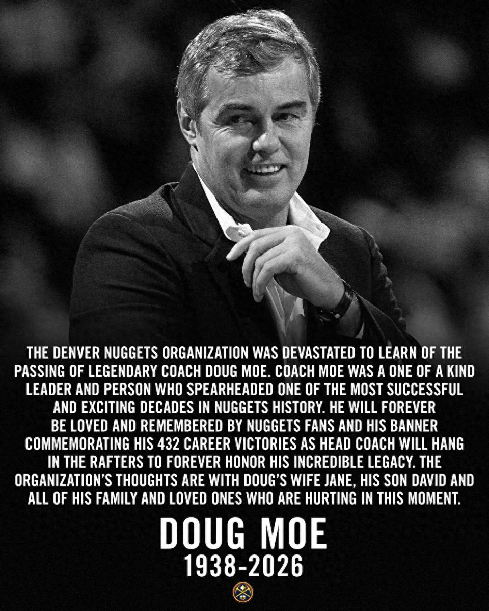 A Denver Nuggets legend! Former NBA Coach of the Year Doug Moe has passed away at 87 years old.