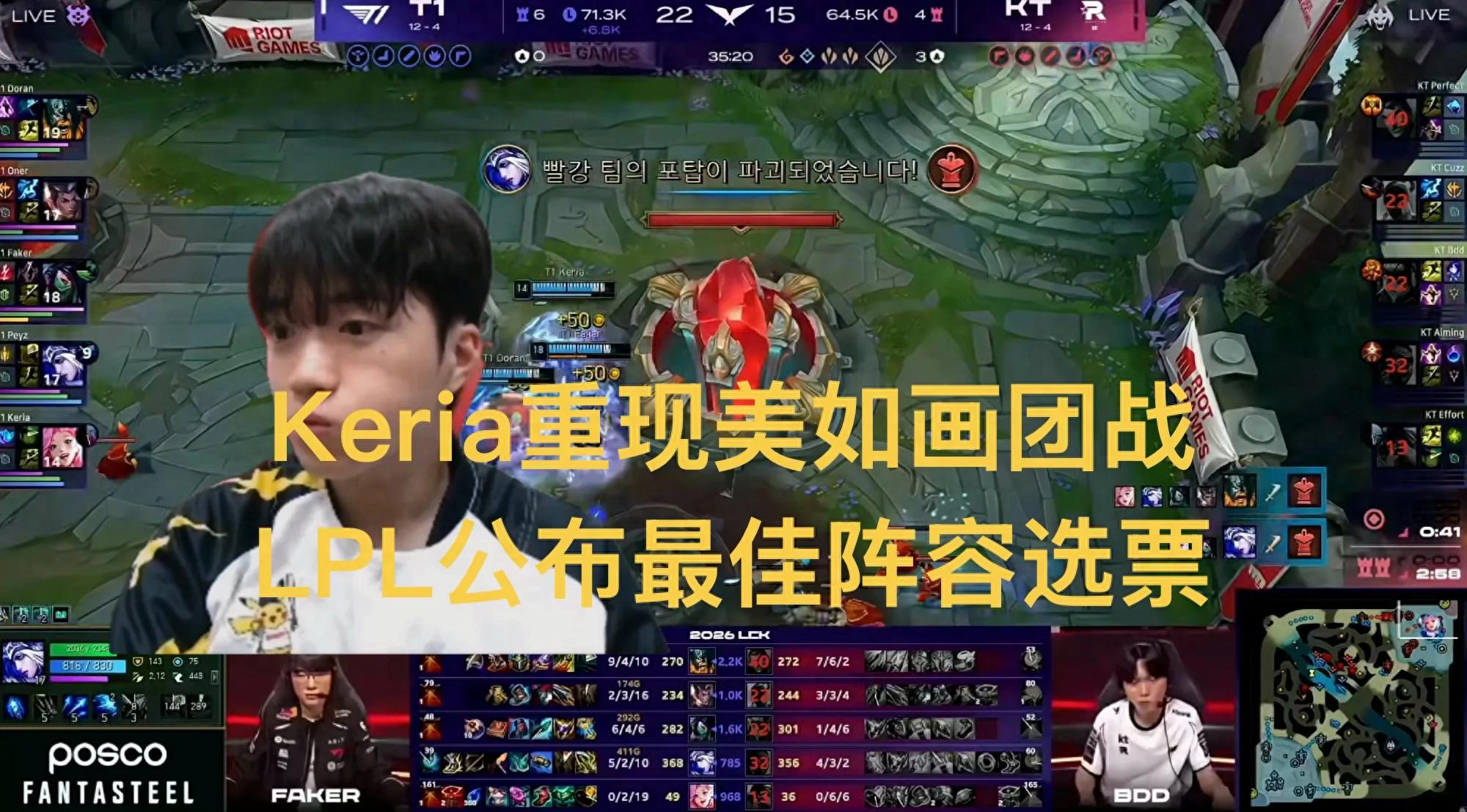 Keria showcases the beauty of enchanter supports in team fights! A flash-ult combo that locked down four enemies turned the game around. LPL releases voting details for All-Pro selections.