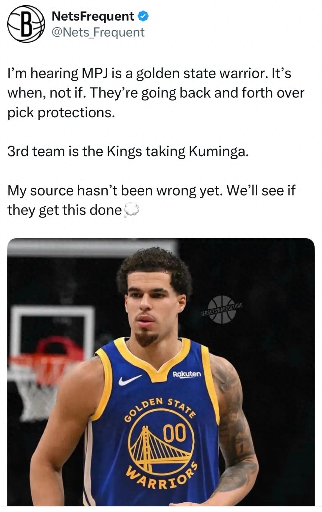 35+34! Reportedly joining the Warriors soon! Hello, championship-caliber forward!