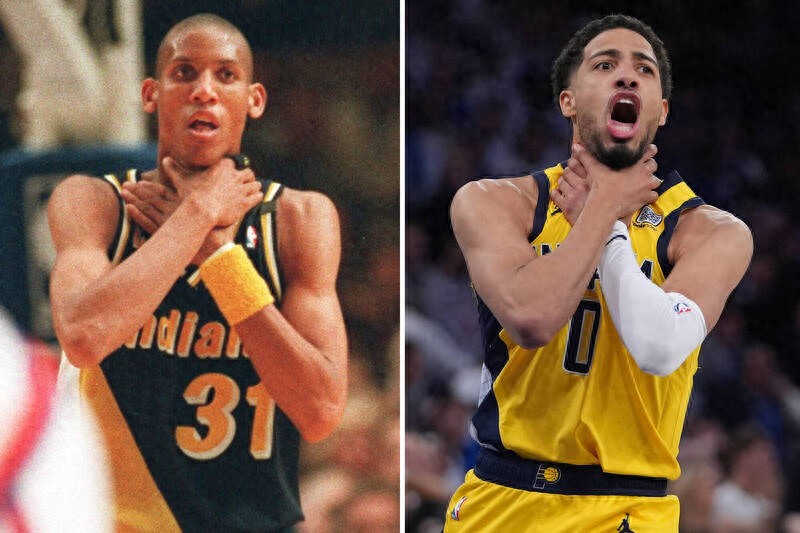 In the game, the throat was locked to celebrate, and American media reporters believed that Haliburton had become the best villain in the NBA