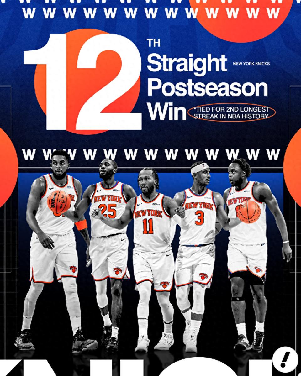 How impressive are the Knicks' 12-game winning streak? NBA official data comparison shows they rival the 1999 Spurs and 2017 Warriors.