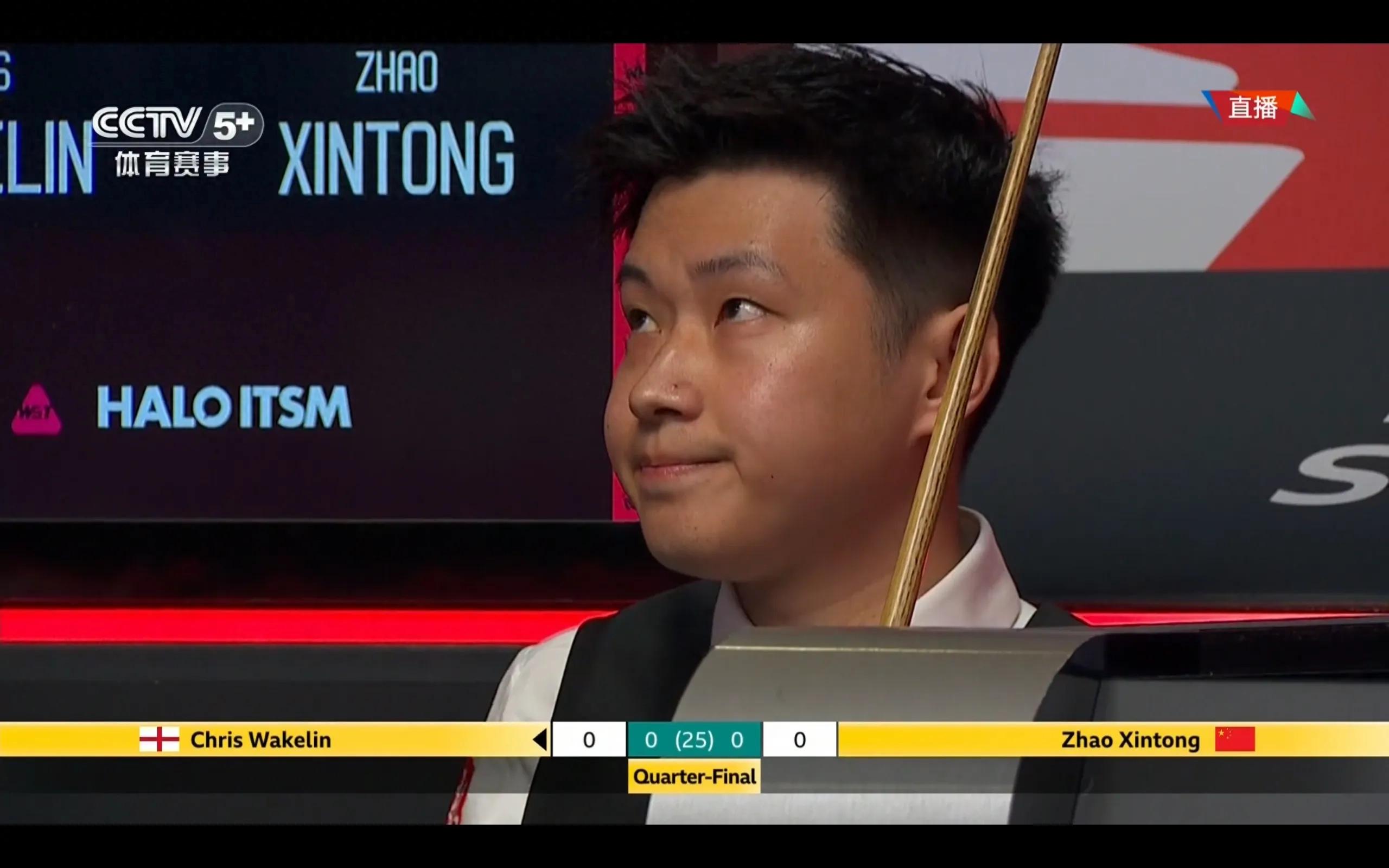 Today's (5.1) schedule of the Snooker World Championships Zhao Xintong will play on CCTV's five sets of live broadcasts