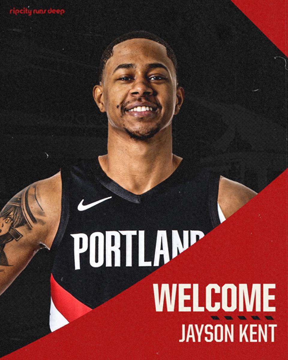 Yang Hansen's teammate from the Mix arrives! Trail Blazers officially announce signing Kent to a two-way contract: 15+3 roster full.