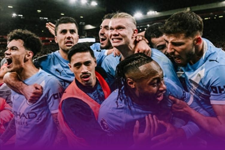 Sobol scored + direct red card for a defender; Bernardo Silva equalized; Haaland assisted and scored a penalty as Manchester City came from behind to beat Liverpool 2-1.