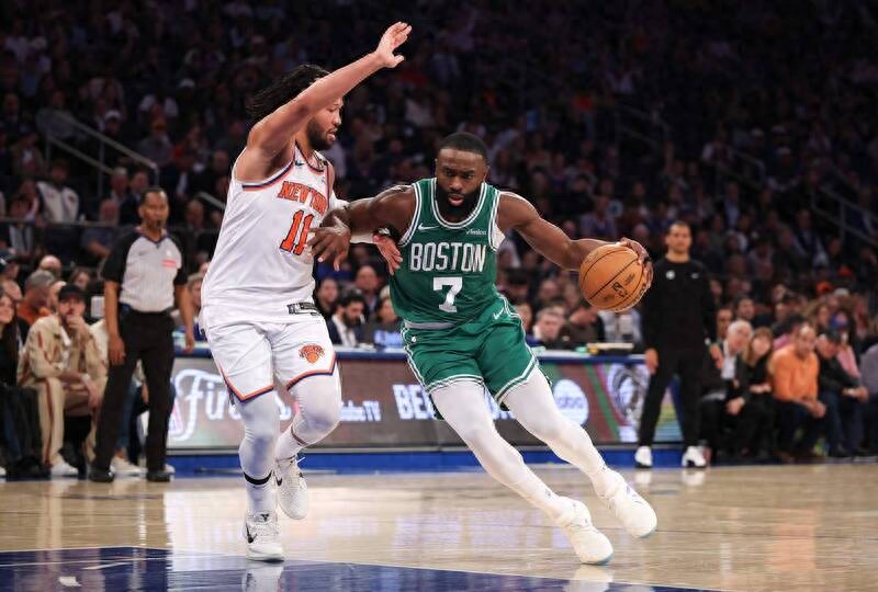 The Knicks beat the Celtics for the first time in 25 years and reached the Eastern Conference Finals of the NBA playoffs against the Pacers