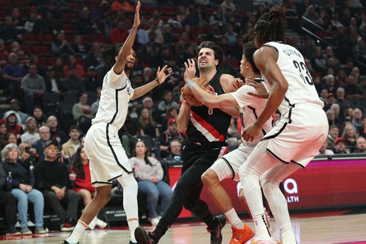 Played 9 minutes! Yang Hanshen scores 4 points and 3 rebounds, Kamara breaks record with 35 points, Trail Blazers hand Nets 8th consecutive loss.