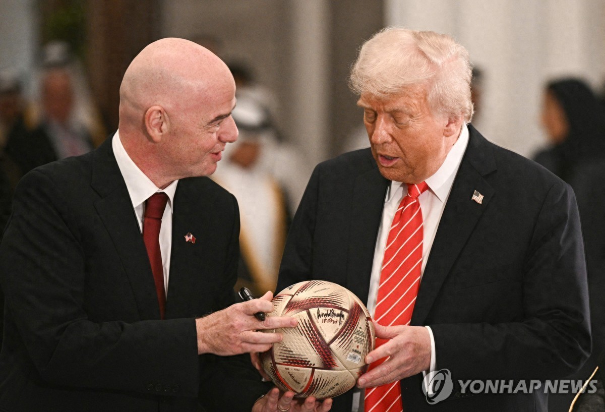 FIFA President Gianni Infantino accompanied Trump on his tour of the Middle East, sparking strong condemnation, "like a pet"