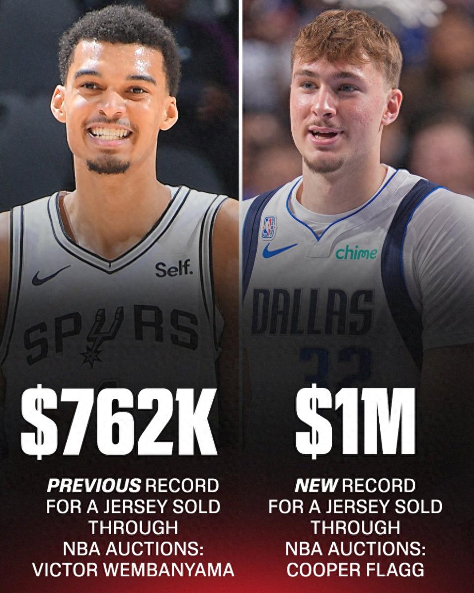 Breaking the rookie jersey record! Flag's debut jersey sells for $1 million, marking an extraordinary career start