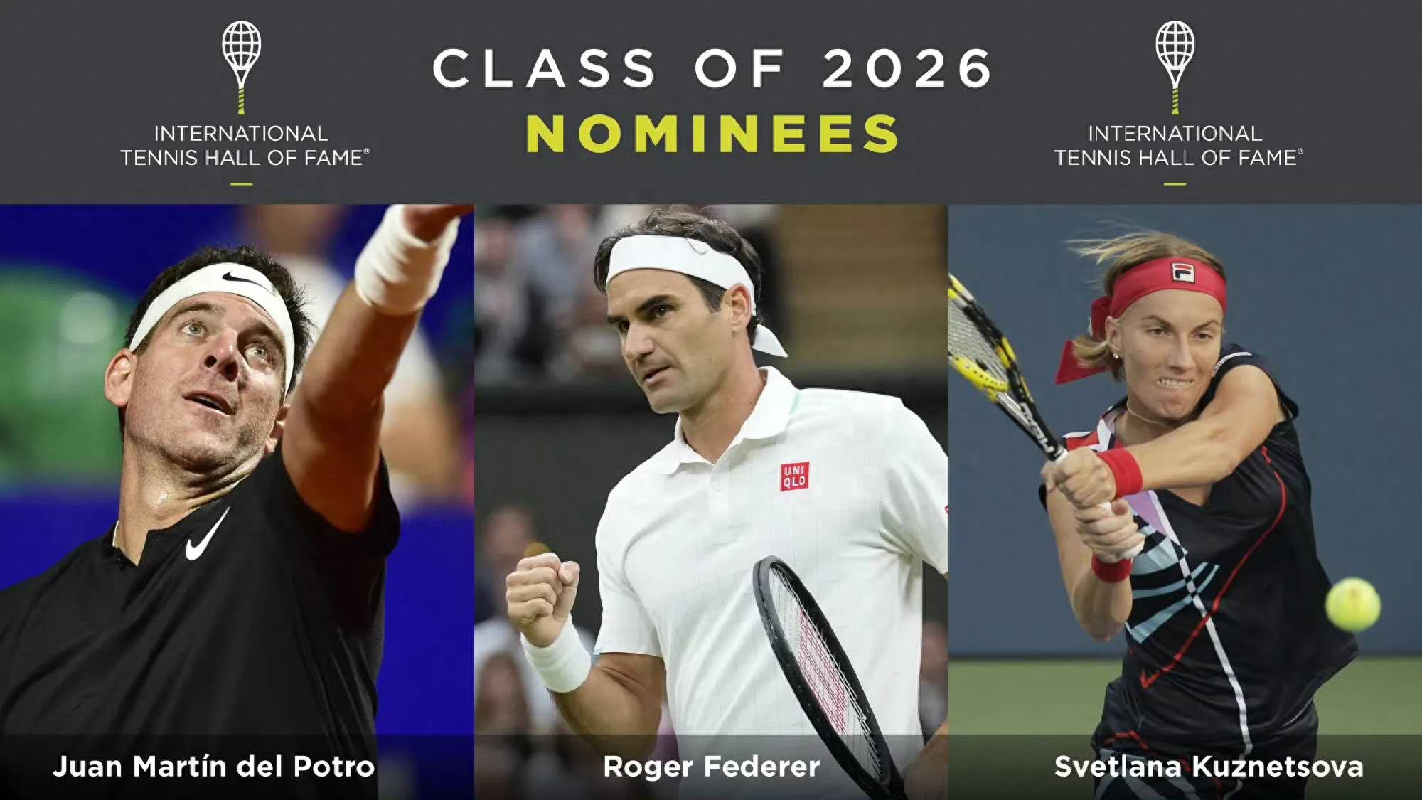 2026 Tennis Hall of Fame Candidates Announced: Federer Enters with Two Grand Slam Titles!
