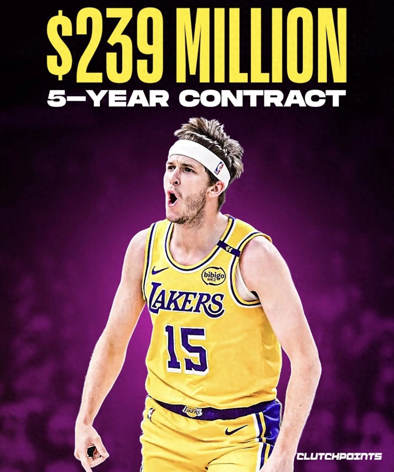 5 years, $241 million! Reeves' new contract reaches max salary standard! The Lakers are willing to sign him to a max deal.