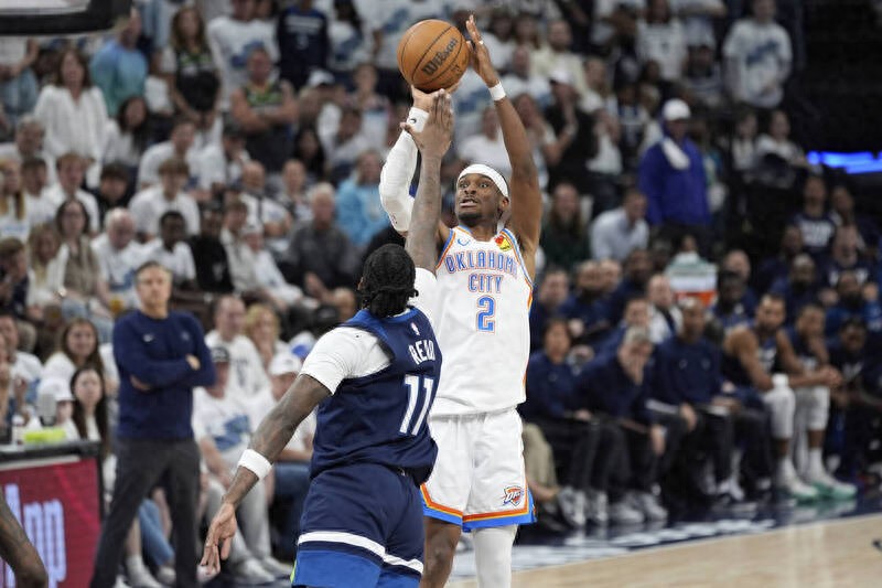 Kyrgyz Alexander recorded a 40-point triple-double as the Thunder picked up a Western Conference final point in the NBA playoffs