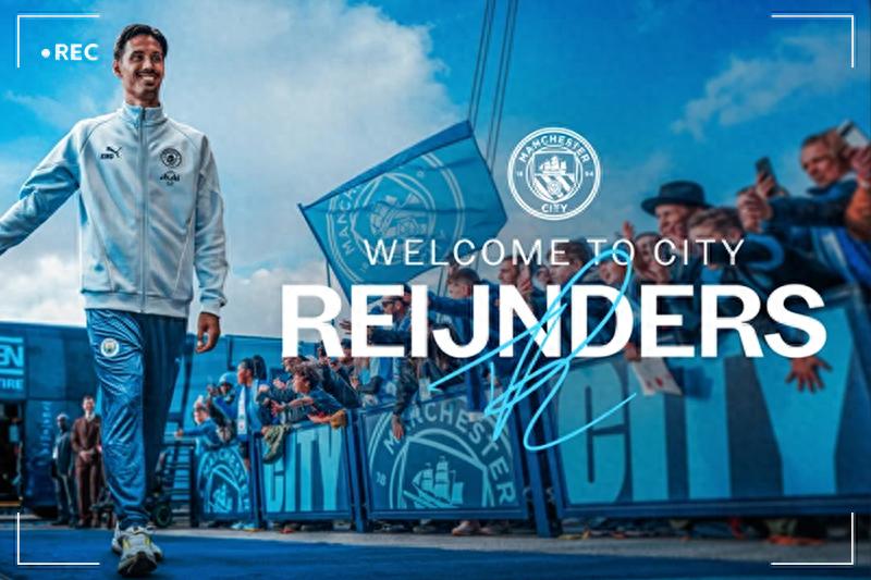 Manchester City officially announced the third signing of this summer, with a total price of 70 million euros to sign Reinders, worth 50 million euros