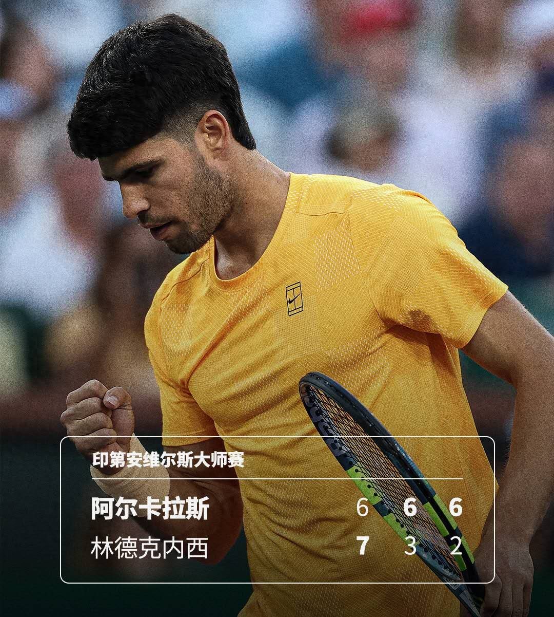 Alcaraz complained that every round feels as difficult as facing Federer, and Swiatek praised Muchova as the female version of Federer.