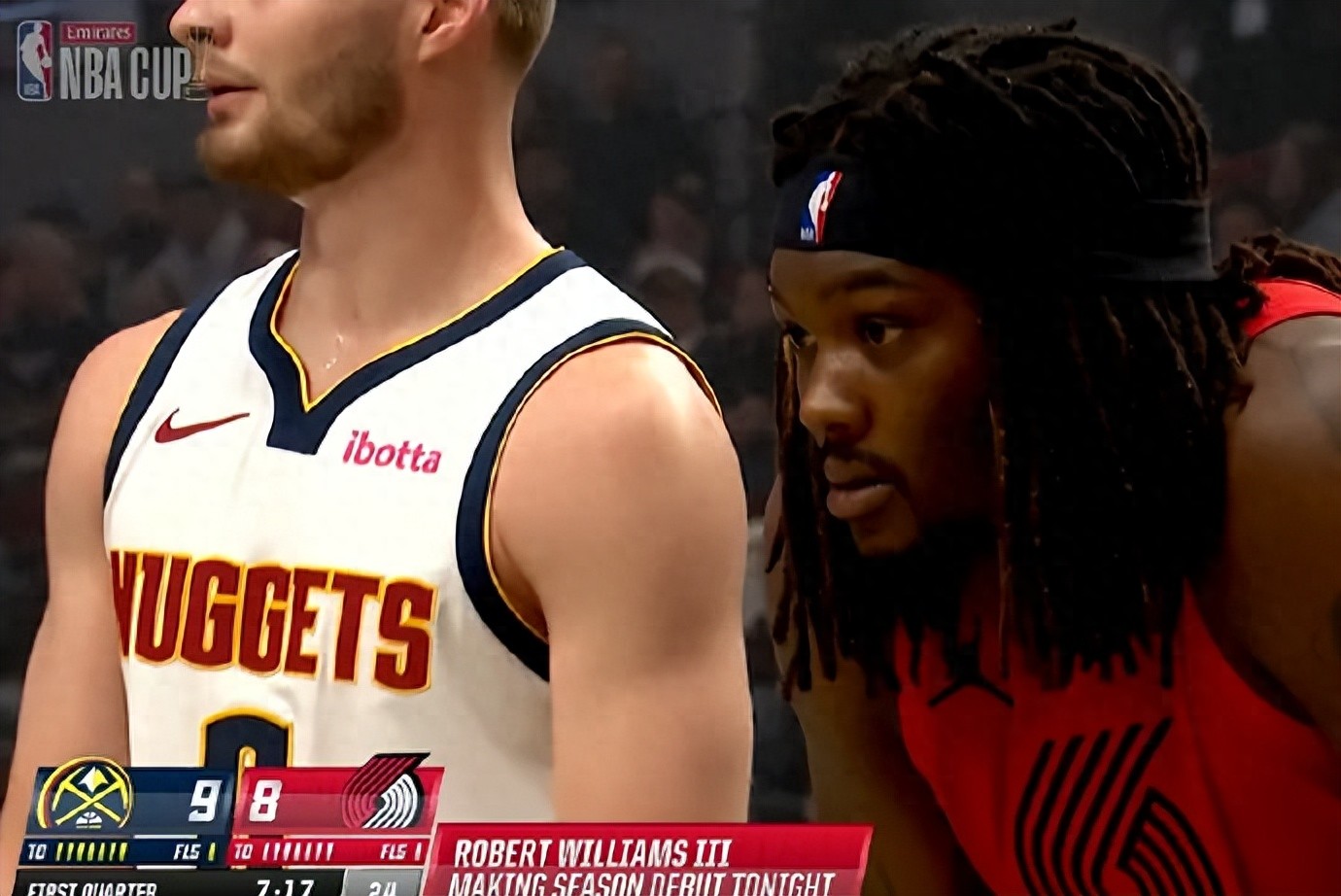 0+0! The only zero points held by Yang Hansen! Trail Blazers win on free throws against Nuggets