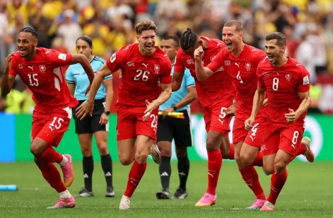 Switzerland breaks its penalty curse, with European teams taking six of the World Cup quarterfinal spots