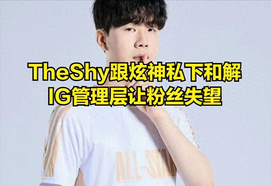 Xuan Shen reveals a private reconciliation with TheShy! No more insults like "horse head" or expired instant noodles, and no longer following LPL in the future.