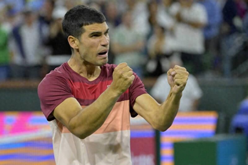 Alcaraz played against the British handsome Draper after the Australian Open at the beginning of the year