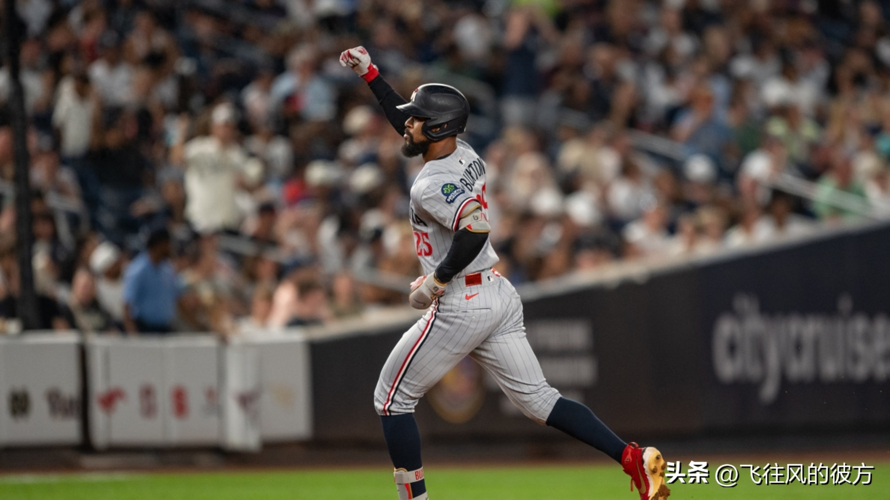 Buxton has returned from injury and hit a home run in the first game of the series against New York.