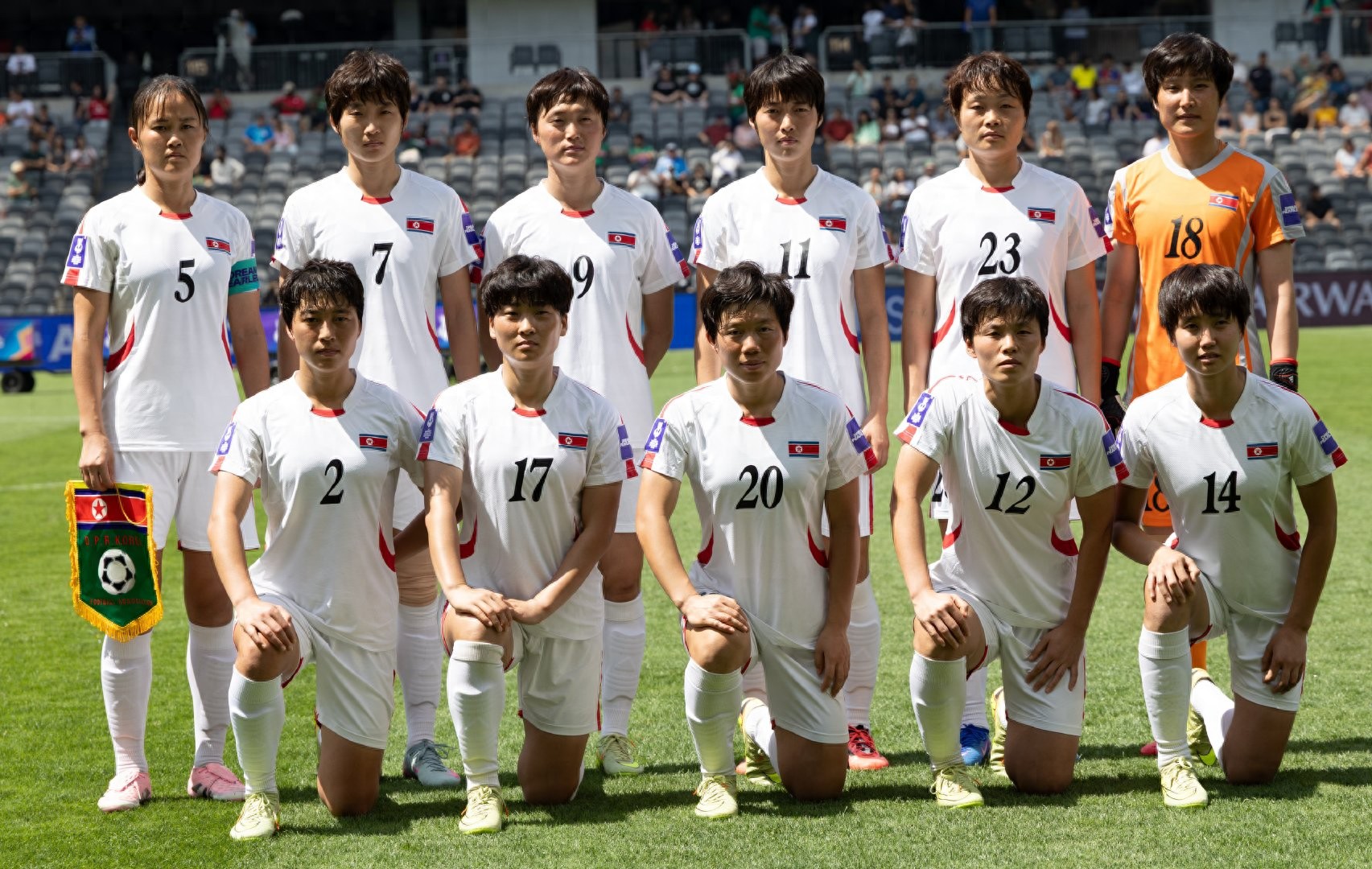 North Korea women's football team aims to defeat China and secure top spot in the group.