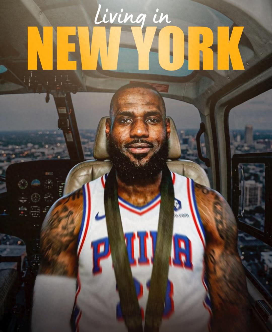 James lives in New York and commutes to Philadelphia by helicopter, facing numerous obstacles, costing $1 million annually.