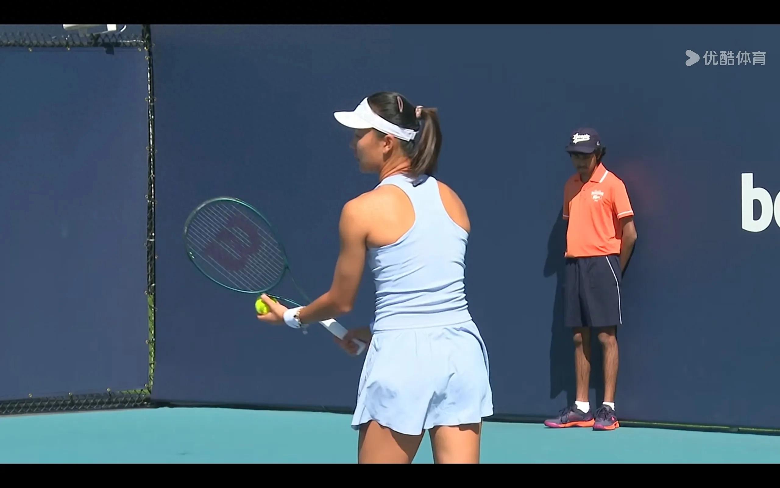 is broadcasting tennis WTA Miami live Yuan Yue VS Siniakova