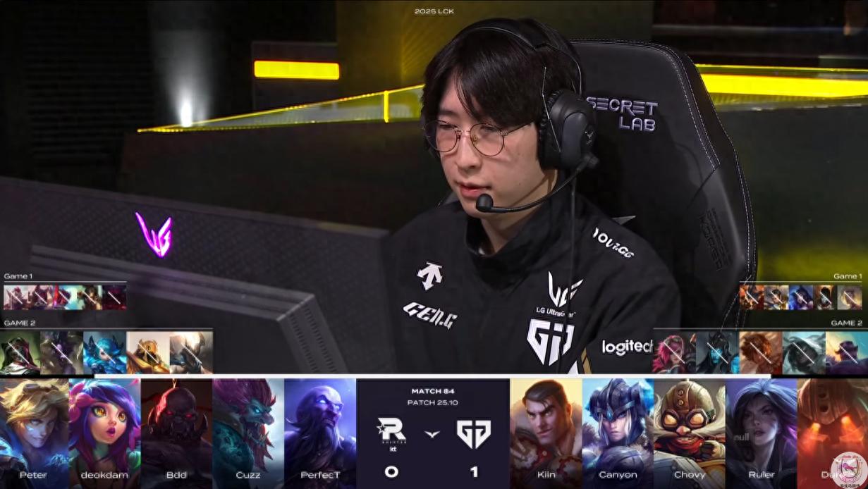 GenG's 18-game winning streak is going to be broken? KT wins the second game strongly!