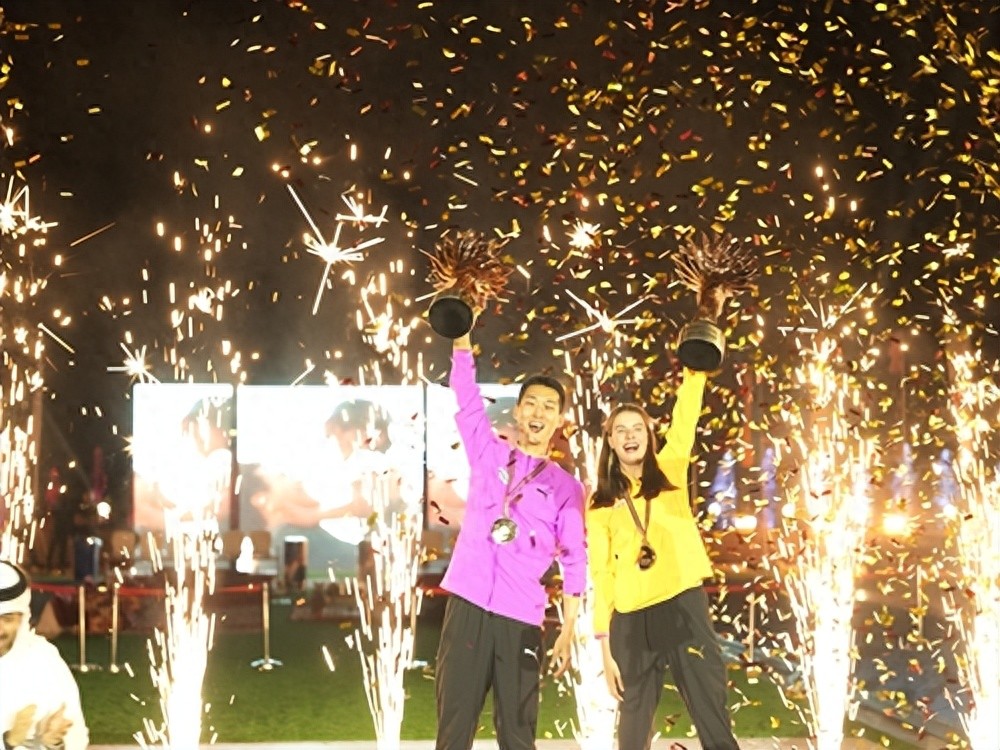 South Korean high jumper Woo Sang-hyuk completed his fourth consecutive championship in the 2025 International Competition, and was in the same frame with Mahuchik after the game