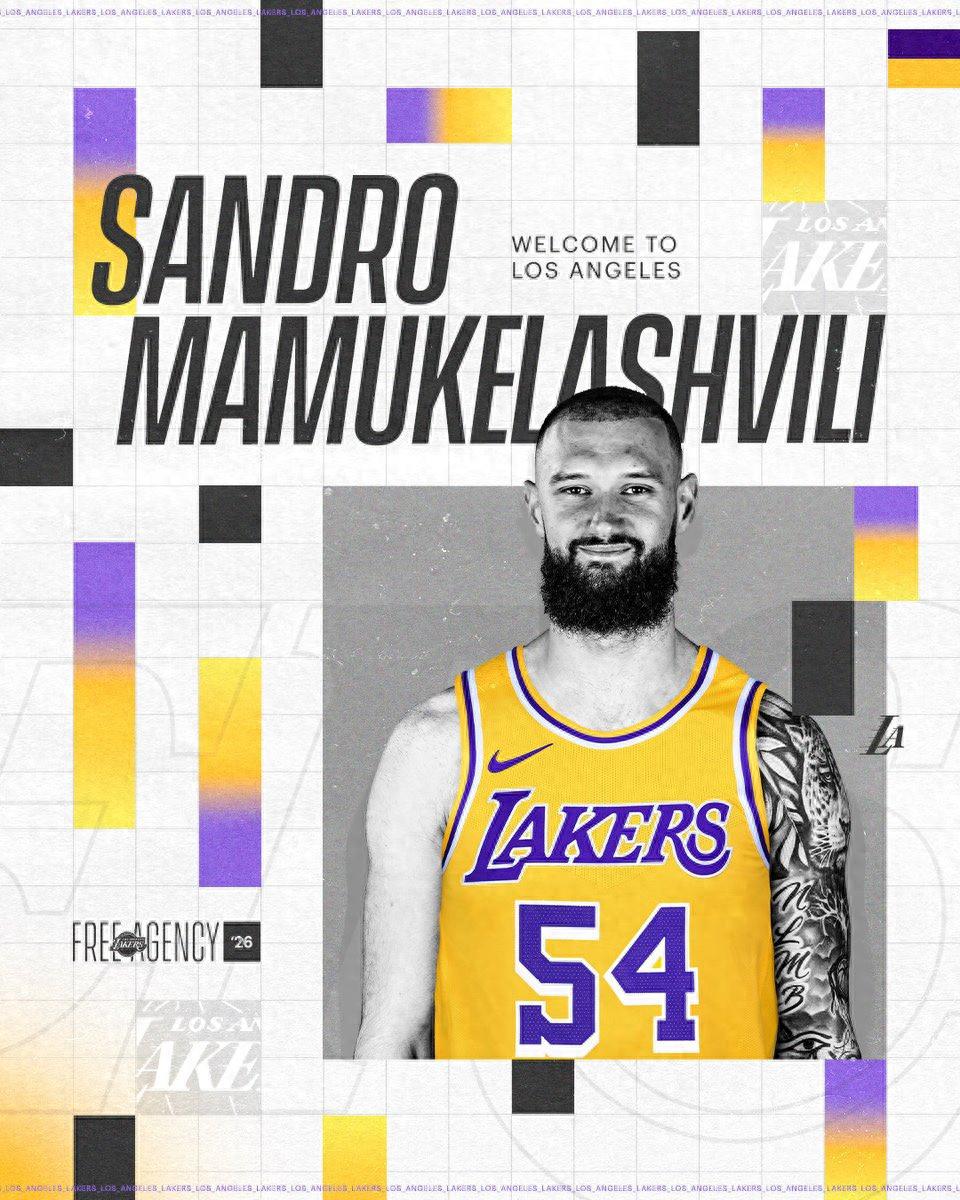 4 years, $52 million! Lakers officially announce signing of Mamukelashvili, will continue to wear No. 54 jersey