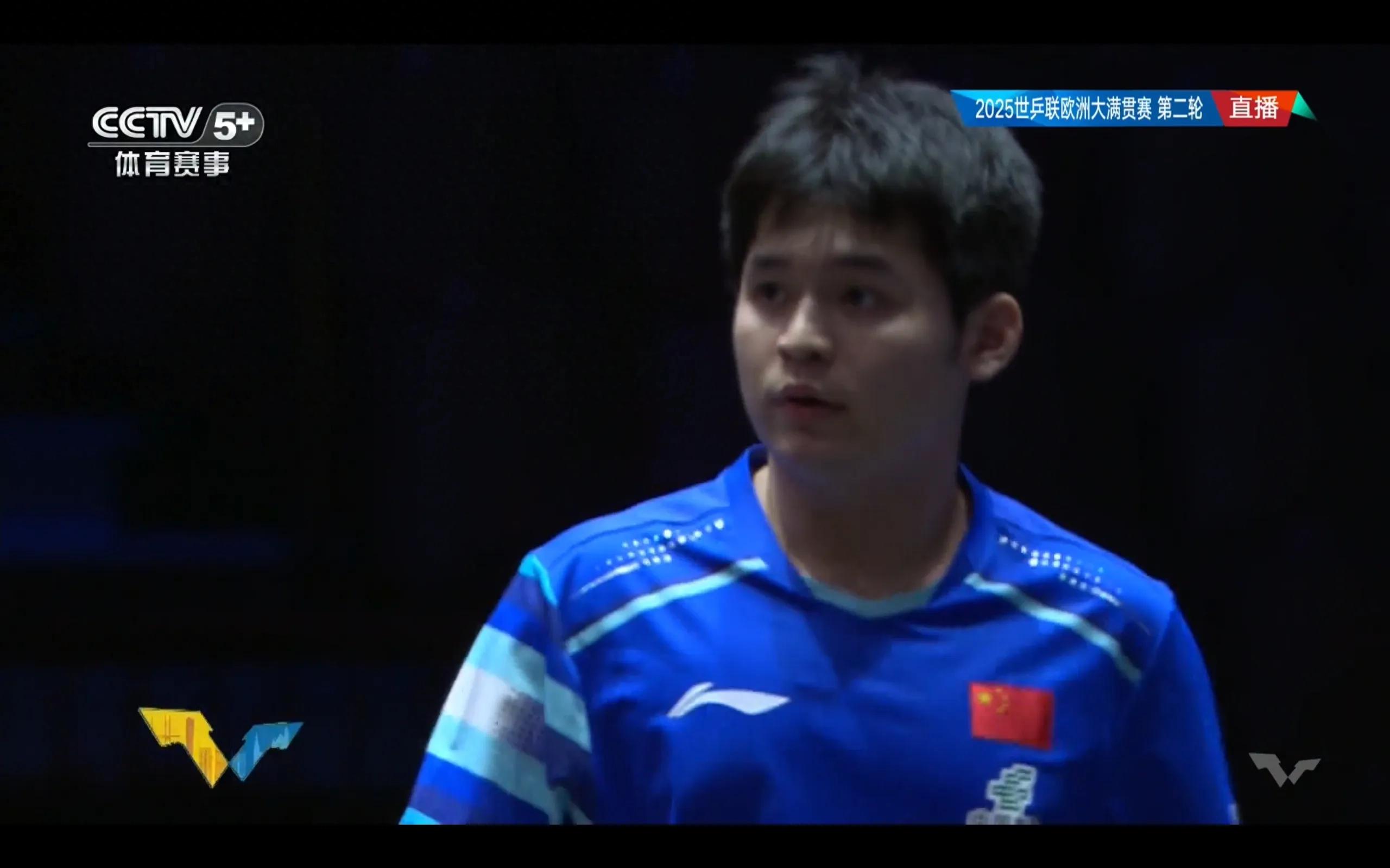 Live broadcast of the WTT European Grand Slam table tennis match: Lin Shidong vs. Asar.