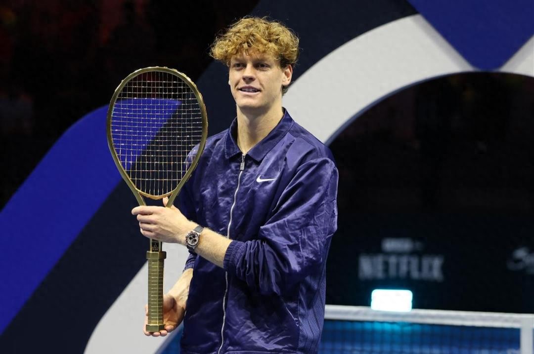 Sinner wins the title and donates all prize money, earning the nickname &#34;sports world&#39;s warm-hearted man,&#34; yet an Italian tennis legend claims the championship is meaningless.