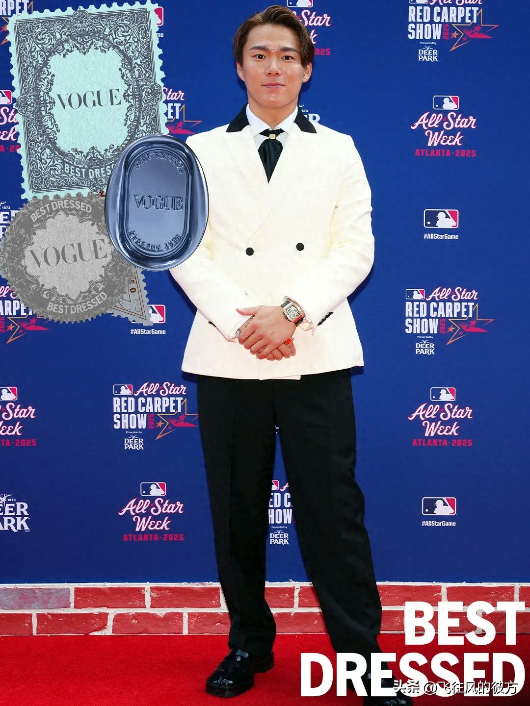 山本由伸榮登《Vogue》年度最佳穿搭榜 全明星賽中白色西裝造型獲獎