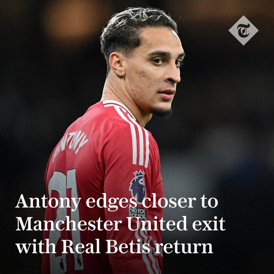 Manchester United has in principle agreed to extend Antony&#39;s loan at Real Betis! However, the club must complete a permanent transfer next year with no option for return.