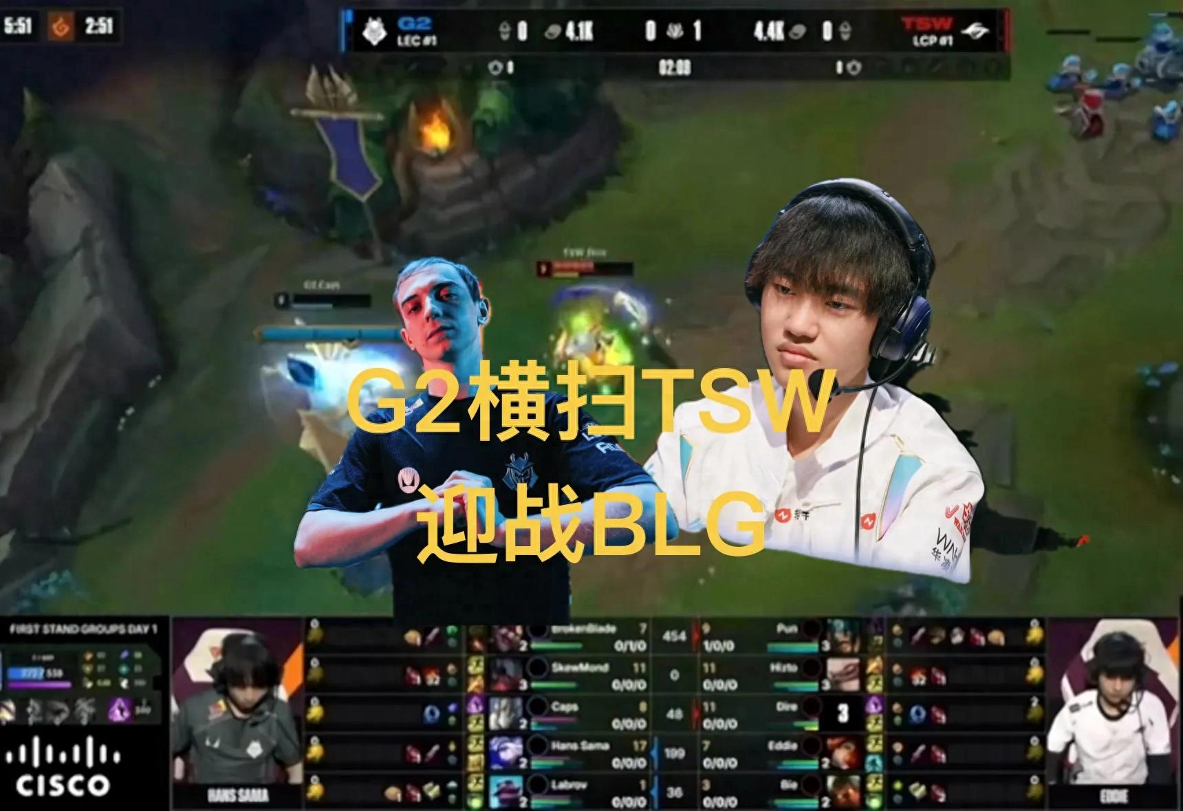 “G2’s mid and top laners get solo killed within the first minute” becomes a hot topic, Caps turns the tide in a comeback, facing BLG.