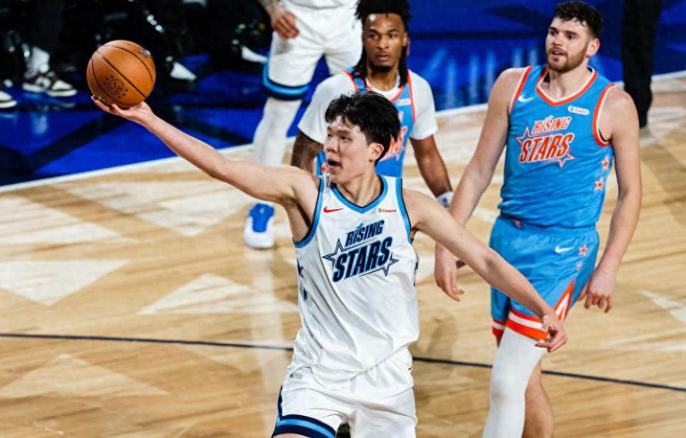 Team note: Yang Hansen is eager to prove he deserves respect and thoroughly enjoys the All-Star Weekend.