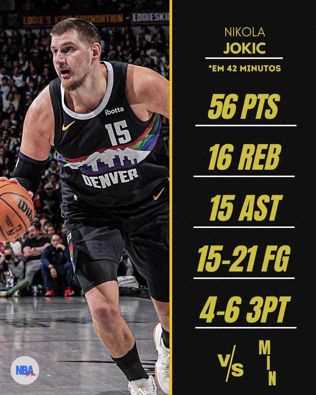 Even for Jokic, games like this are quite rare.