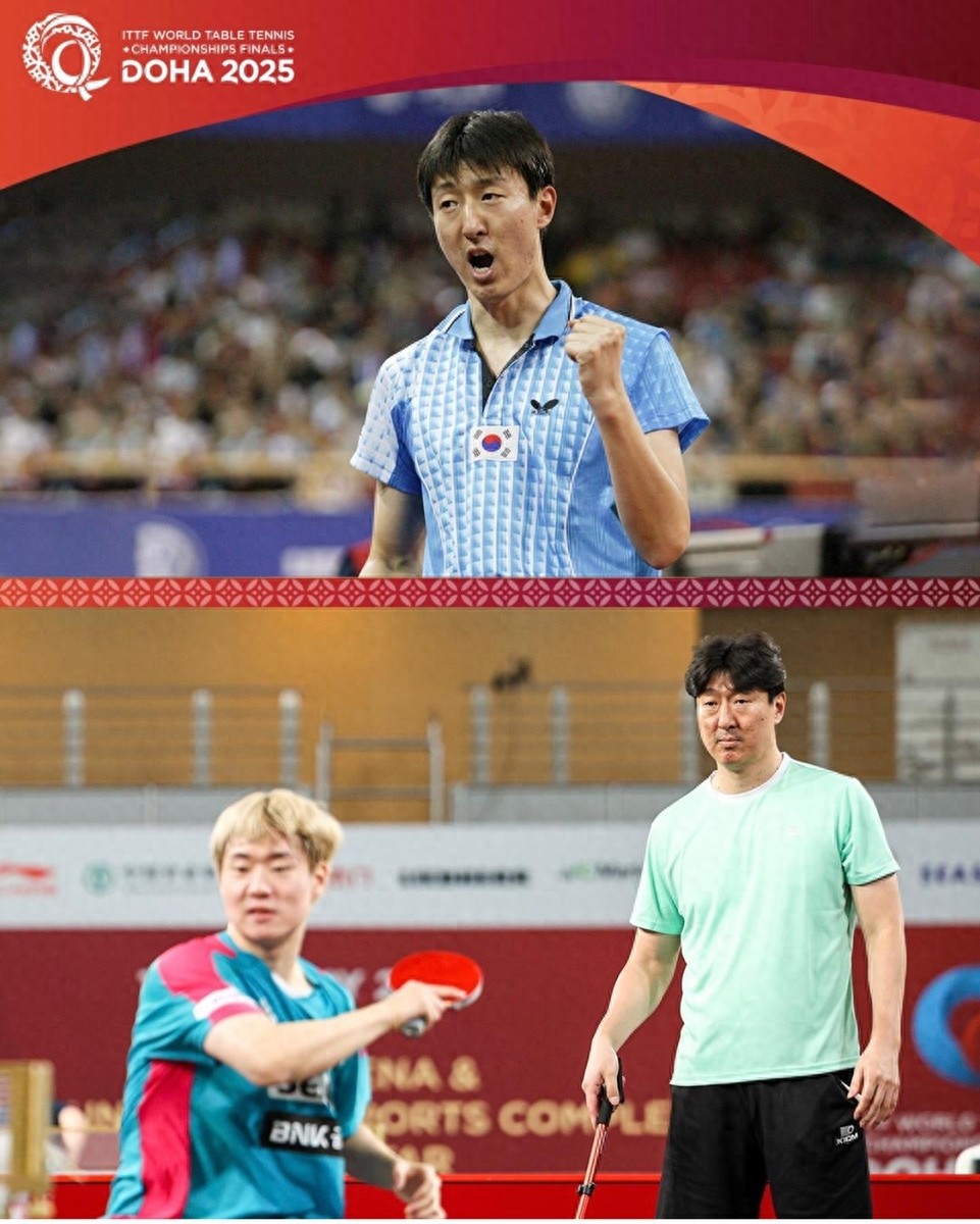 The 2025 Doha World Table Tennis Championships opened, and the coach of the Korean table tennis men's team, Wu Shangyin, appeared with his son, and North Korea also came