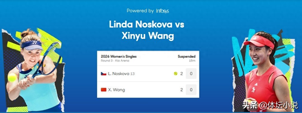 Australian Open Live: Wang Xinyu vs Noskova, Match Suspended Due to Extreme Heat, Resumption Time Confirmed