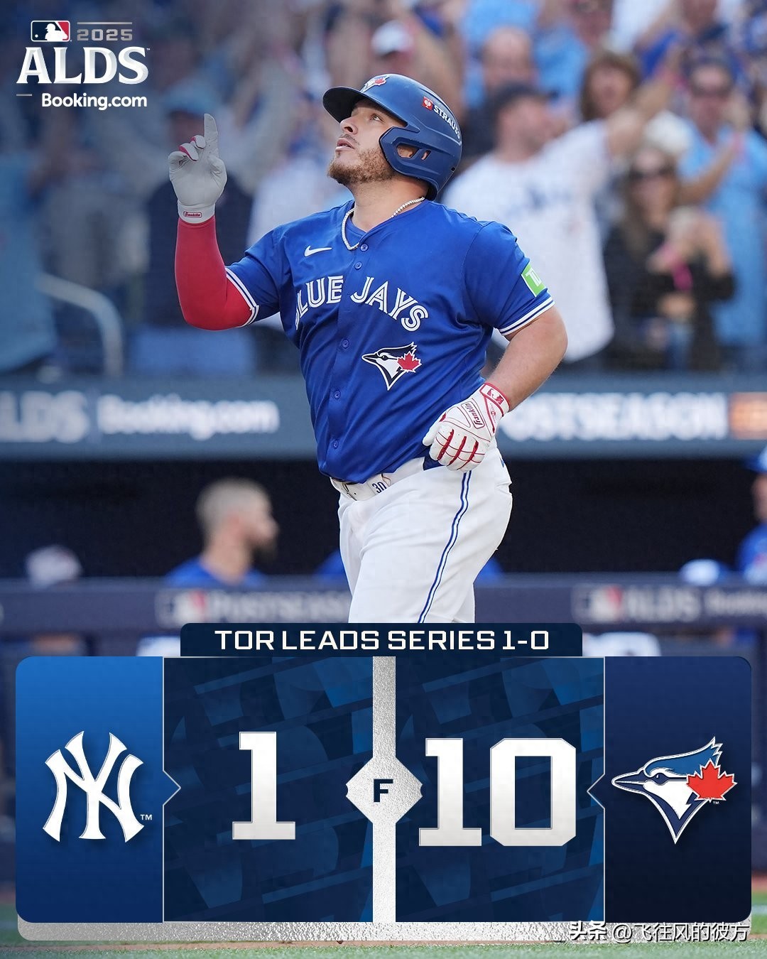 The Yankees&#39; pitching staff couldn&#39;t contain the Blue Jays&#39; heavy hitters, as Toronto secured a convincing series-opening victory at home.