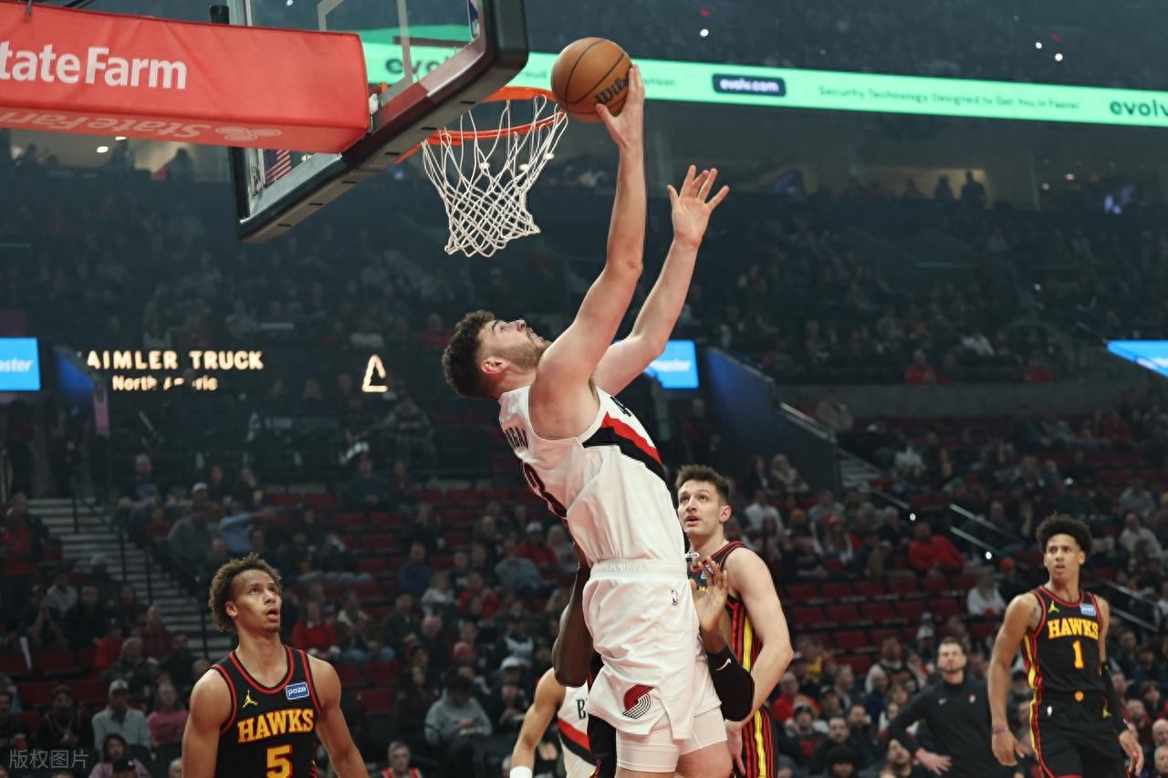 No back-to-back matchups! Yang Hansen did not play, Sharp scores 24+9 as the Blazers dominate the Hawks