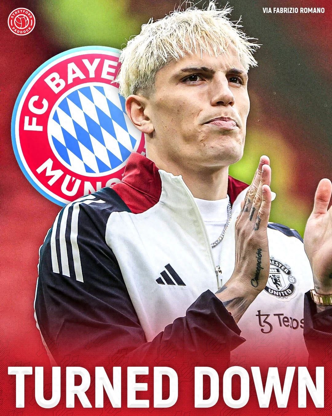 Garnacho refuses Bayern, insists on joining Chelsea only; otherwise, he’ll stay and collect his salary! Helping the Blues push down Manchester United’s asking price.