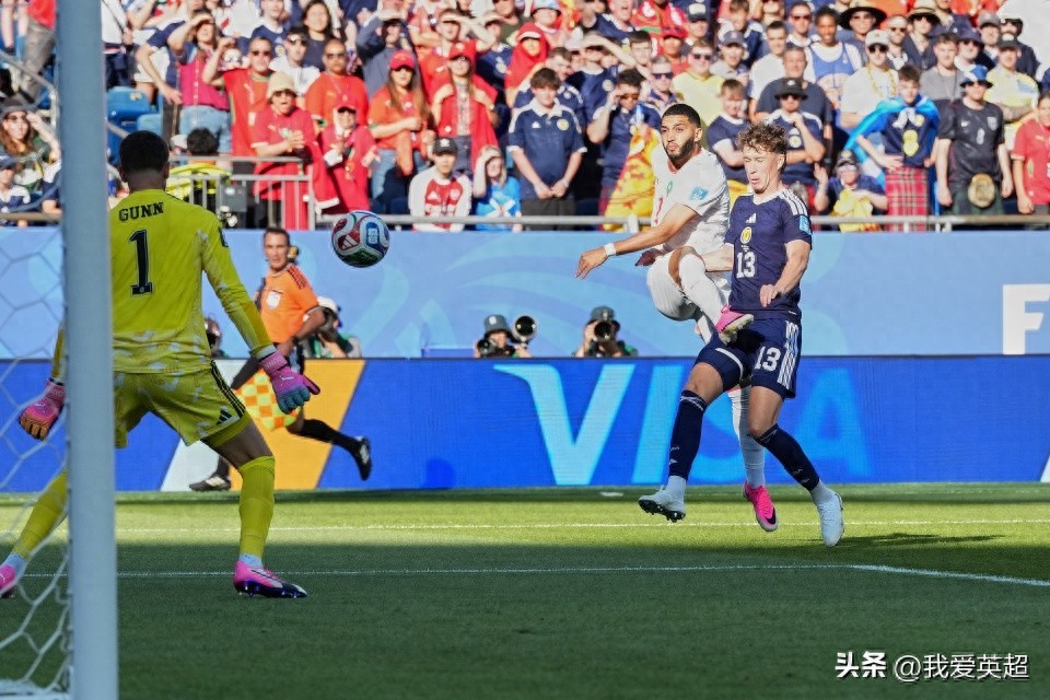 Morocco leads Scotland 1-0 at halftime: Bayern's new signing scores in consecutive matches, netting in 70 seconds, the fastest goal of the tournament.