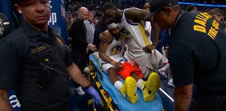 Severe injury! Warriors' 14th pick! Experts suspect possible patellar tendon rupture.