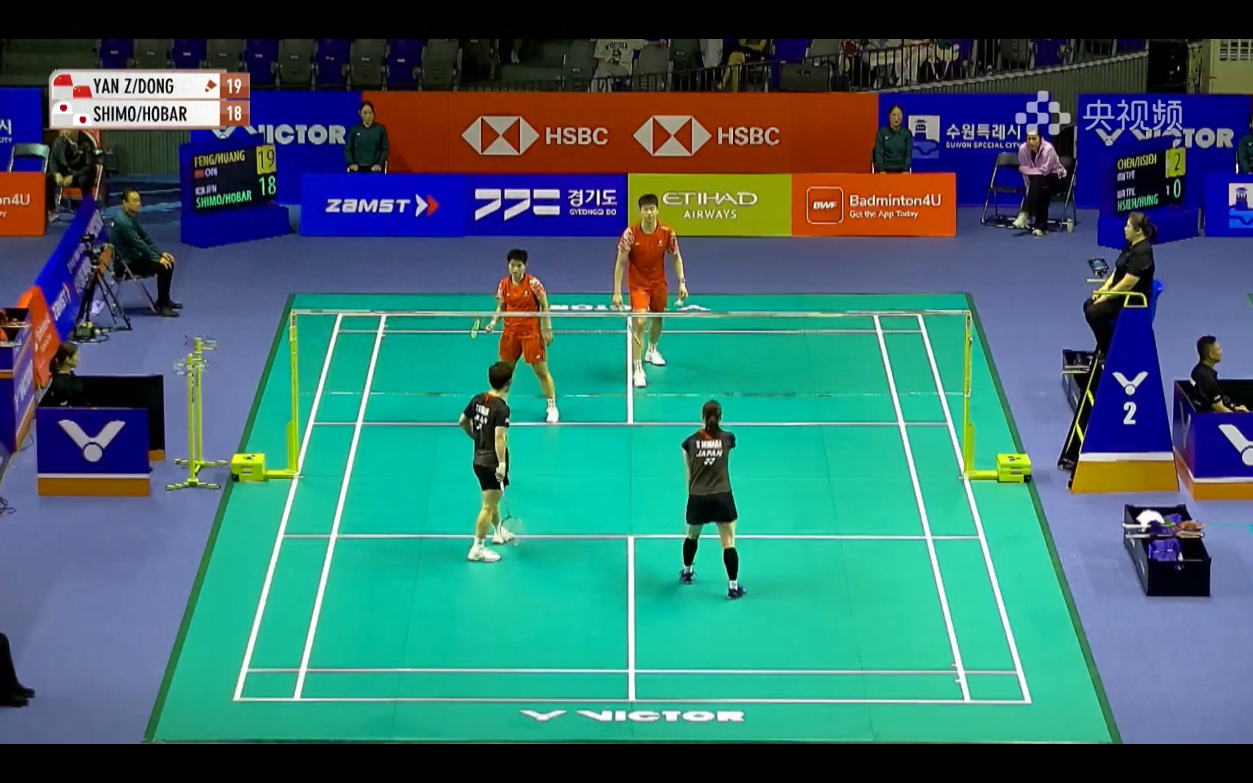 Live coverage of the Korea Open Badminton Tournament featuring Feng Yanzhe/Huang Dongping and Guo Xinwa/Chen Fanghui, along with today&#39;s schedule attached.